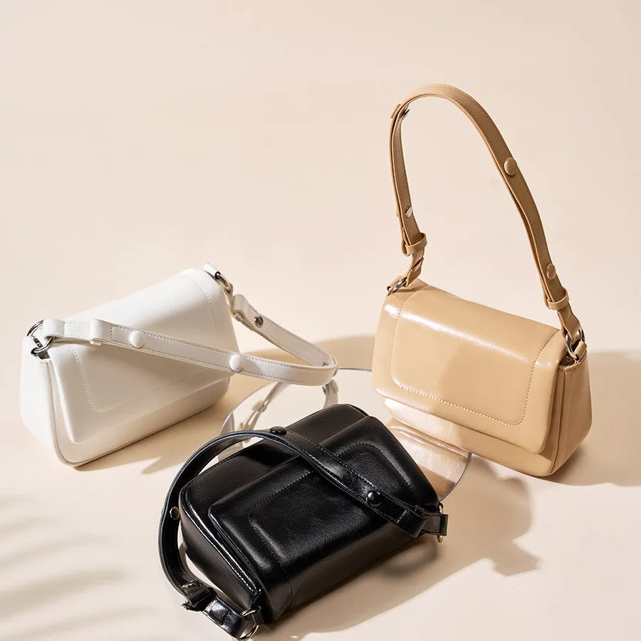 Women's Genuine Leather Clouds Shoulder Bag